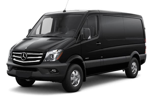 Sprinter Passenger Van — a Sprinter passenger van or similar in the Irydn fleet, up to 14 passengers, used for Napa and Sonoma wine tours and flat-rate SFO, OAK, SMF and STS airport transfers